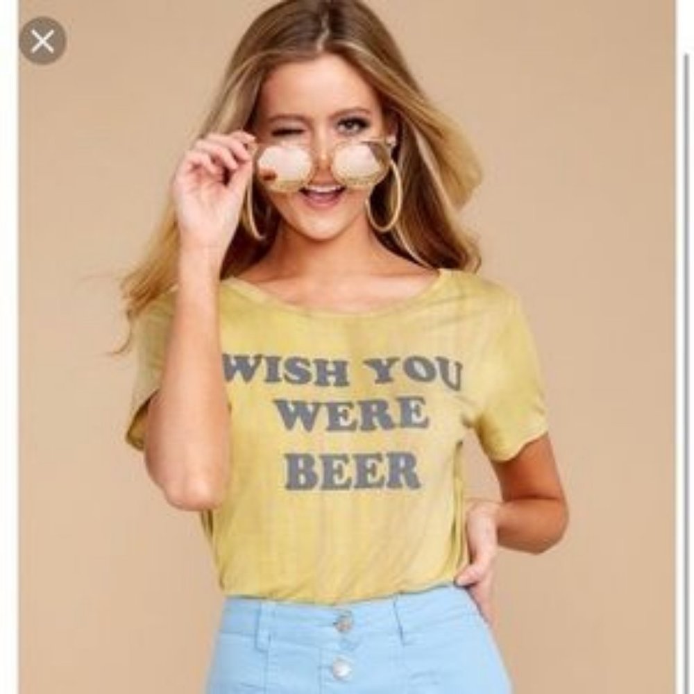 "Wish You Were Beer" Soft Tee